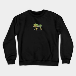 Lemur Leaf Frog Drawing Crewneck Sweatshirt